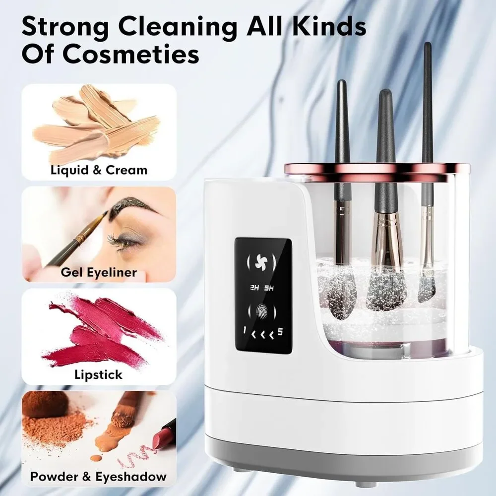 NWT 3 IN 1 Electric Makeup Brush Cleaner